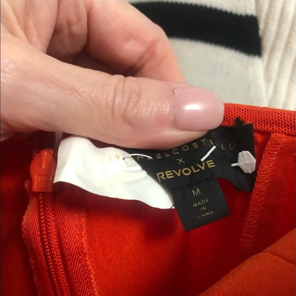 x REVOLVE Noelle Mini Dress in Red Orange - Picture 3 of 3